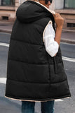Prendas de abrigo con cuello con capucha y retazos lisos, simplicidad informal (6 colores)