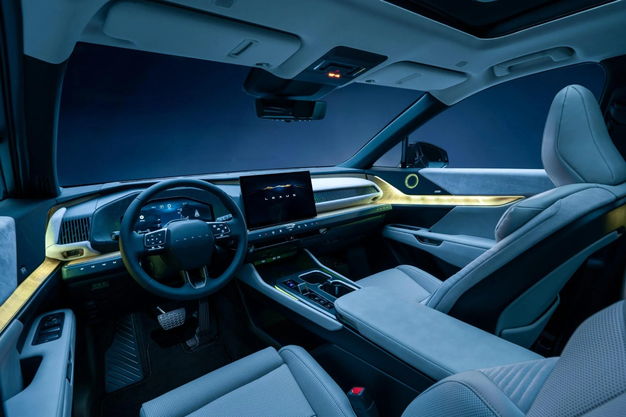 The Lexus TZ, the brand's first 6-seater electric SUV, imitates the sound of a V10 engine