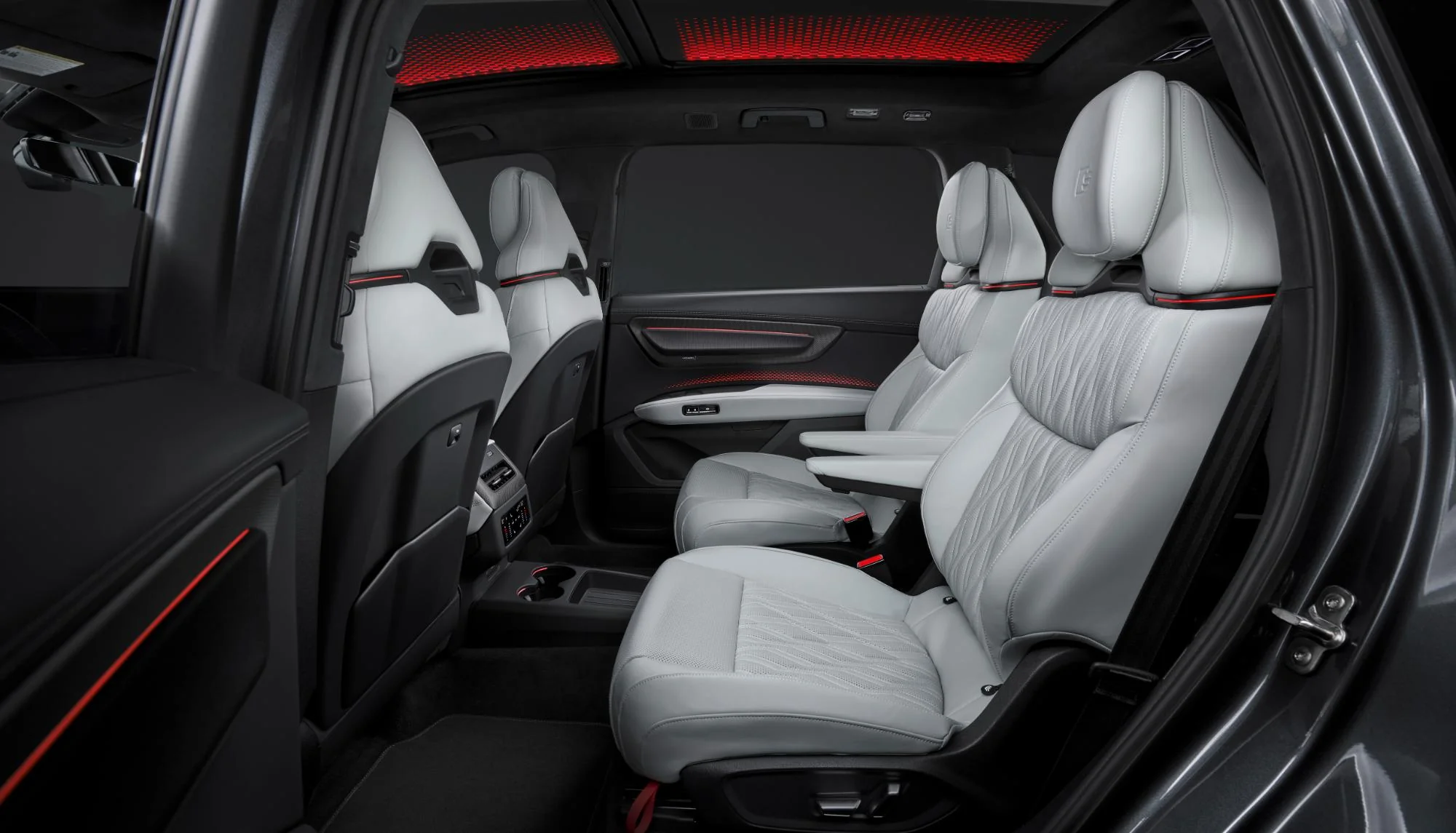 The first images of the interior of the new Audi Q9 and its automatically opening doors have been revealed
