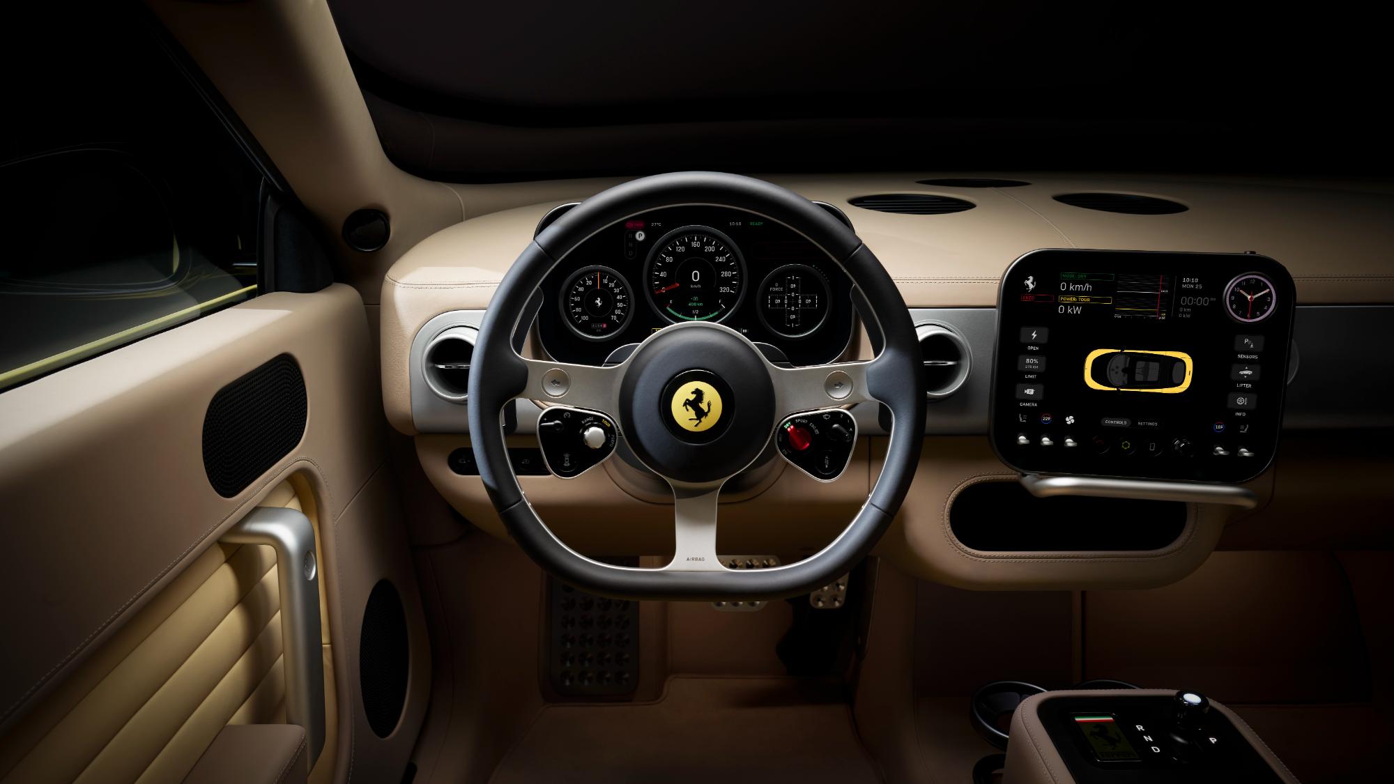 The Ferrari Luce launched, the first electric model with 1,050 horsepower and a range of 530 km