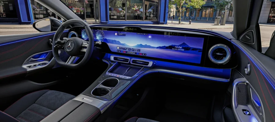 Mercedes-Benz reveals the first images of the interior of the new electric C-Class