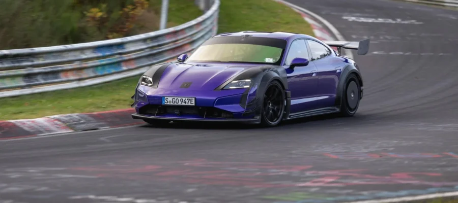 Porsche Taycan Turbo GT Manthey set a record at the Nurburgring