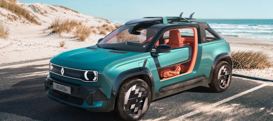 The new Renault 4 JP4x4 Concept launches beach style at Roland-Garros